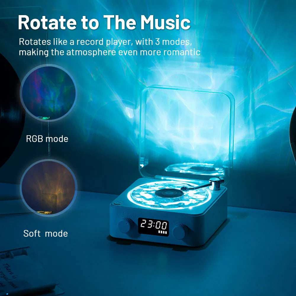 Remote-controlled Mini Retro Bluetooth Speaker from My Store offering various modes for a romantic atmosphere.
