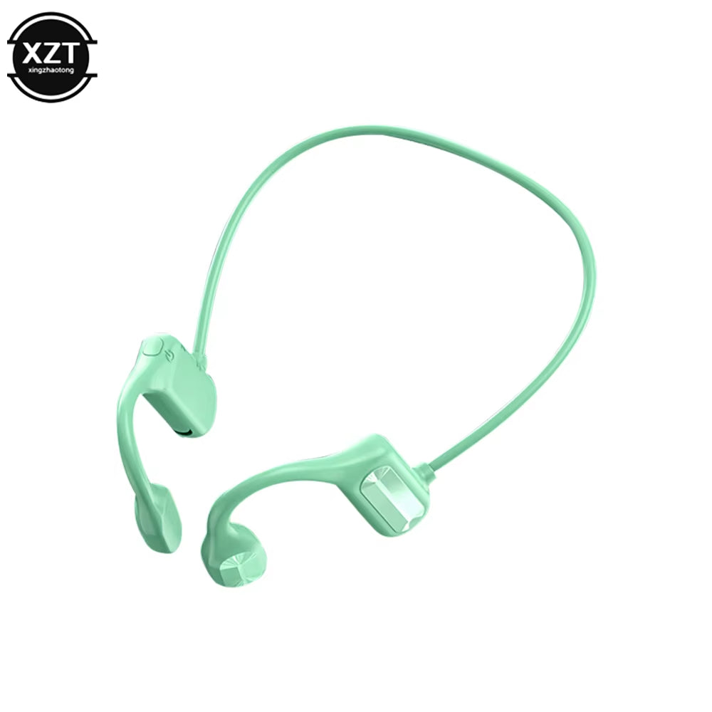Mint green AeroVibe BL09 Wireless Earbuds for Workouts, showcasing a unique look, available at My Store.