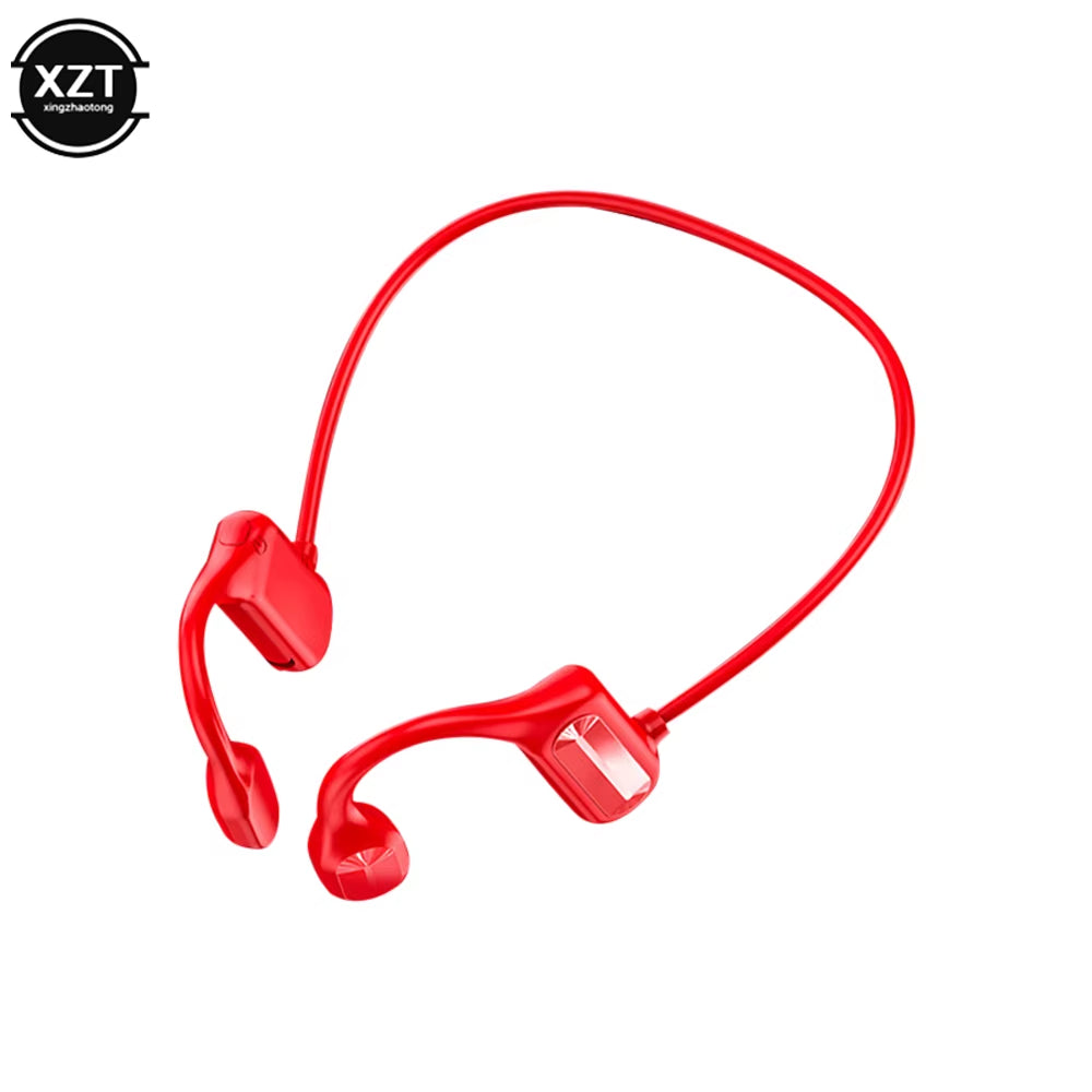 AeroVibe BL09 Wireless Earbuds for Workouts in bright red, combining style and performance, available at My Store.