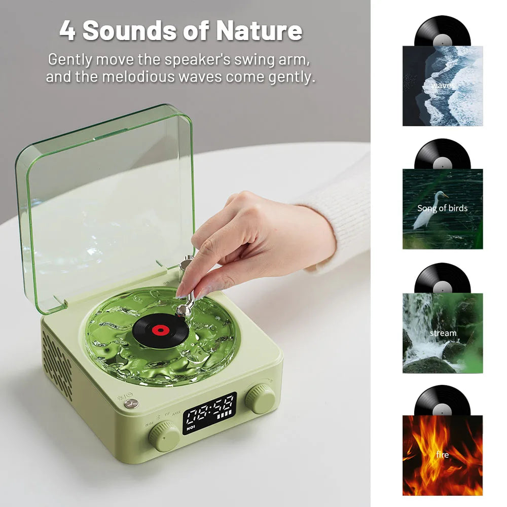 Mini Retro Bluetooth Speaker by My Store with nature sound options, enhancing relaxation and sleep quality.