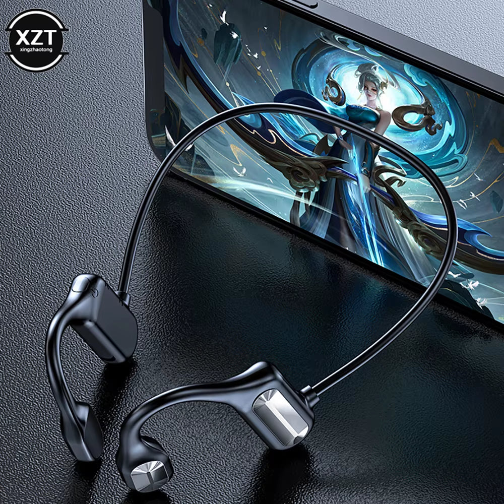 AeroVibe BL09 Wireless Earbuds for Workouts shown with a smartphone, ideal for music lovers, from My Store.