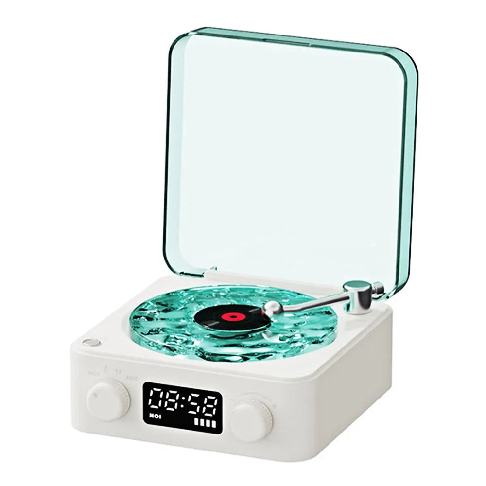 Elegant Mini Retro Bluetooth Speaker from My Store with a classic design and vibrant sound display.