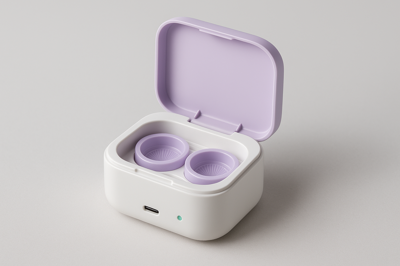 Portable contact lens cleaner