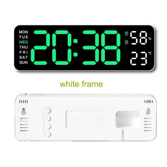 digital LED wall clock for home