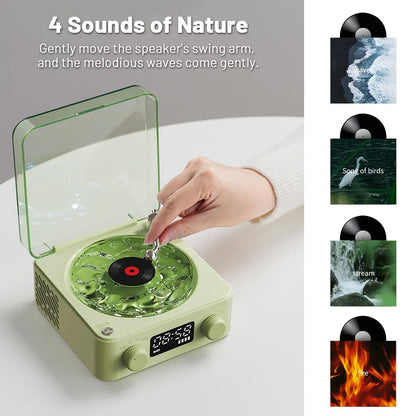 Mini Retro Bluetooth Speaker by My Store with nature sound options, enhancing relaxation and sleep quality.